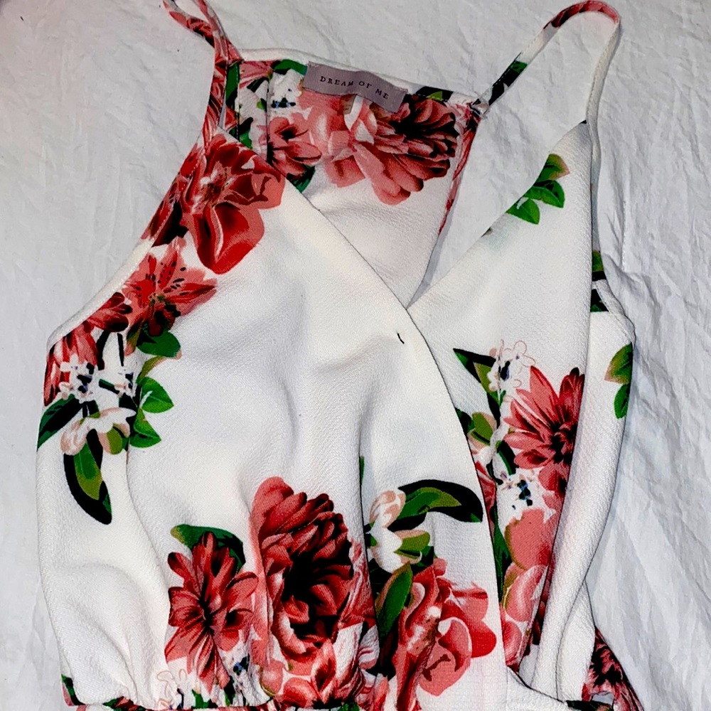 Long Floral Dress with Slit